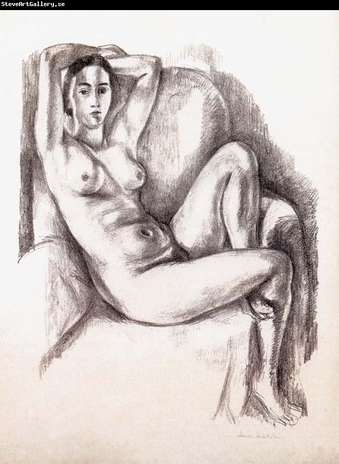 Henri Matisse Sitting in the chair of the Nude